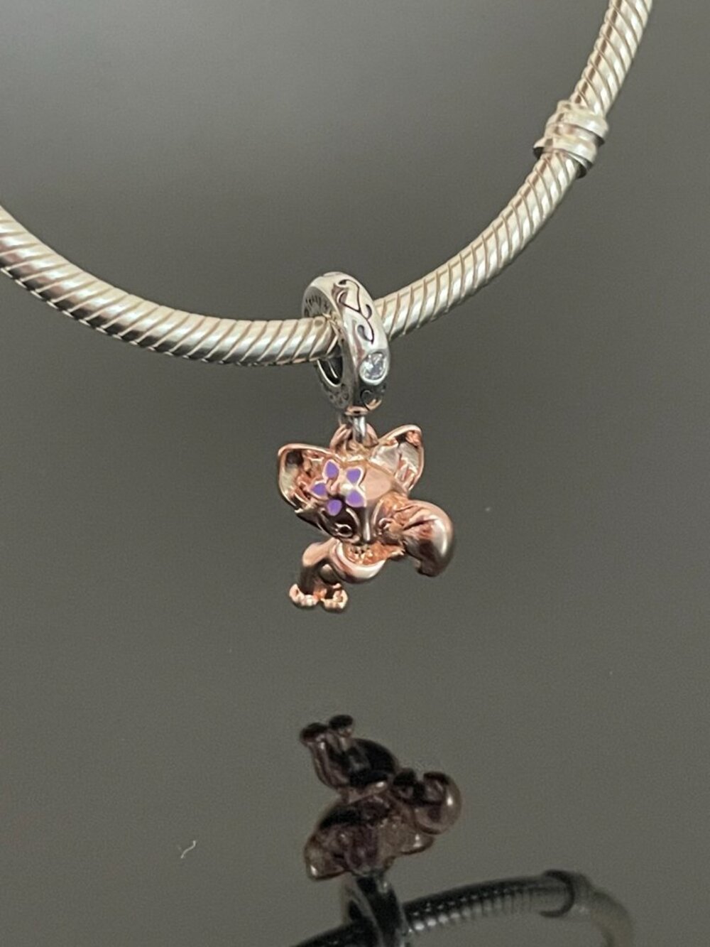 PANDORA Disney Hkdl - Linabell Charm Rose Gold-Plated silver Charm - Picture 8 of 8